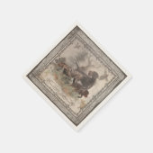 ドイツ語の金髪ポインタ スタンダードカクテルナプキン (角)