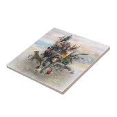 ドイツ語の金髪ポインタ タイル (側面)