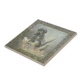 ドイツ語の金髪ポインタ タイル (側面)