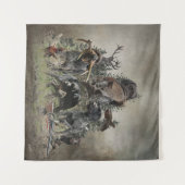 ドイツ語の金髪ポインタ タペストリー (正面(横))