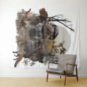 ドイツ語の金髪ポインタ タペストリー (インサイチュ(横))