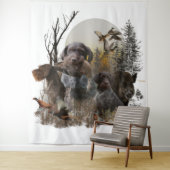 ドイツ語の金髪ポインタ タペストリー (インサイチュ)