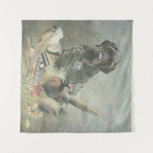 ドイツ語の金髪ポインタ タペストリー (正面(横))