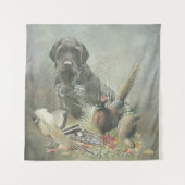 ドイツ語の金髪ポインタ タペストリー (正面)