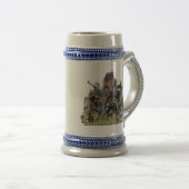 ドイツ語の金髪ポインタ ビールジョッキ (正面右)