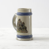 ドイツ語の金髪ポインタ ビールジョッキ (正面左)