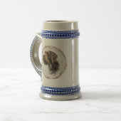 ドイツ語の金髪ポインタ ビールジョッキ (正面左)