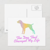 ドイツ語の金髪ポインタ ポストカード (正面/裏面)