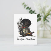 ドイツ語の金髪ポインタ ポストカード (スタンド正面)