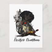 ドイツ語の金髪ポインタ ポストカード (正面)