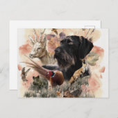 ドイツ語の金髪ポインタ ポストカード (正面/裏面)