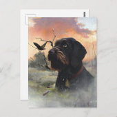 ドイツ語の金髪ポインタ ポストカード (正面/裏面)