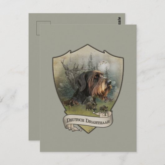 ドイツ語の金髪ポインタ ポストカード (正面/裏面)