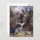 ドイツ語の金髪ポインタ ポストカード (正面/裏面)