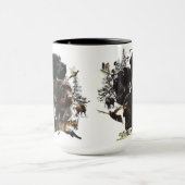 ドイツ語の金髪ポインタ マグカップ (中央)