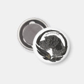 ドイツ語の金髪ポインタ マグネット (正面/裏面)