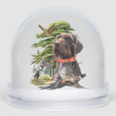 ドイツ語の金髪ポインタ，狩り (正面)