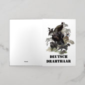 ドイツ語の金髪ポインタ 箔グリーティングカード (外側レイダウン)