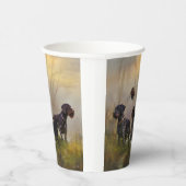 ドイツ語の金髪ポインタ 紙コップ (右)