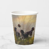 ドイツ語の金髪ポインタ 紙コップ (正面)