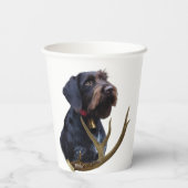 ドイツ語の金髪ポインタ 紙コップ (裏面)