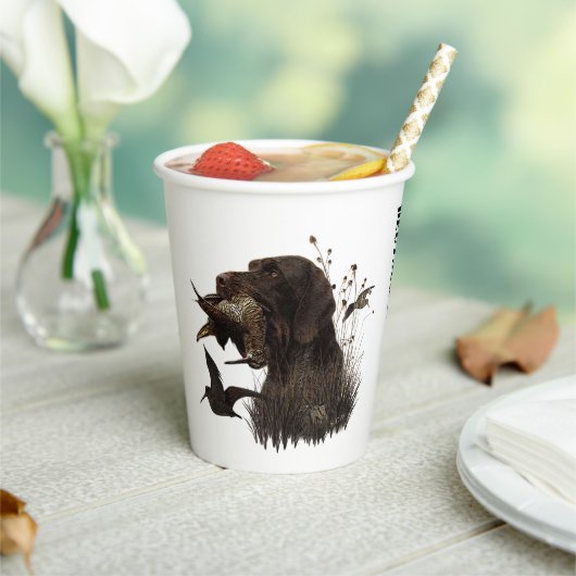 ドイツ語の金髪ポインタ 紙コップ (インサイチュ)