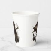 ドイツ語の金髪ポインタ 紙コップ (右)