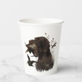 ドイツ語の金髪ポインタ 紙コップ (正面)