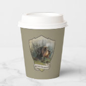 ドイツ語の金髪ポインタ 紙コップ (正面)