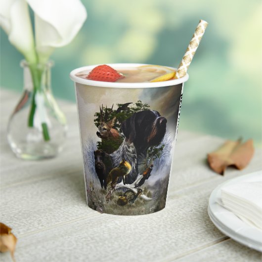 ドイツ語の金髪ポインタ 紙コップ (インサイチュ)