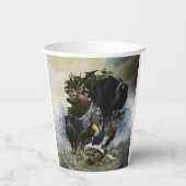 ドイツ語の金髪ポインタ 紙コップ (裏面)