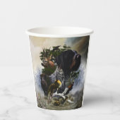 ドイツ語の金髪ポインタ 紙コップ (正面)