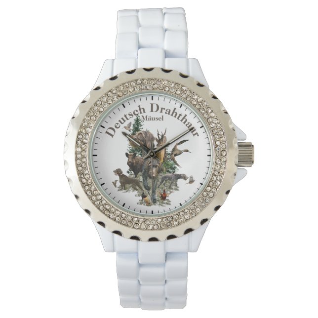 ドイツ語の金髪ポインタ 腕時計 (正面)