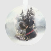 ドイツ語の金髪ポインタ、GWP オーナメント (裏面)