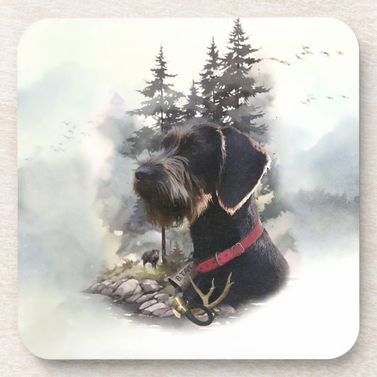 ドイツ語の金髪ポインタ、GWP コースター (正面)