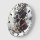 ドイツ語の金髪ポインタ、GWP ラージ壁時計 (傾斜)