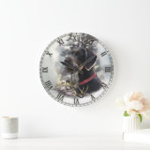 ドイツ語の金髪ポインタ、GWP ラージ壁時計 (ホーム)