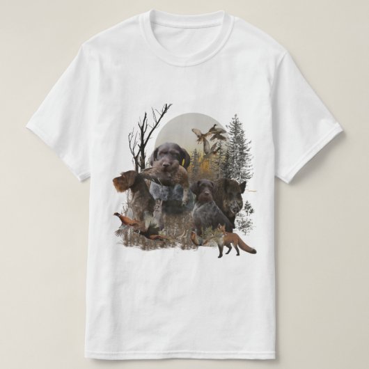 ドイツ語の金髪ポインタ Tシャツ (デザイン正面)