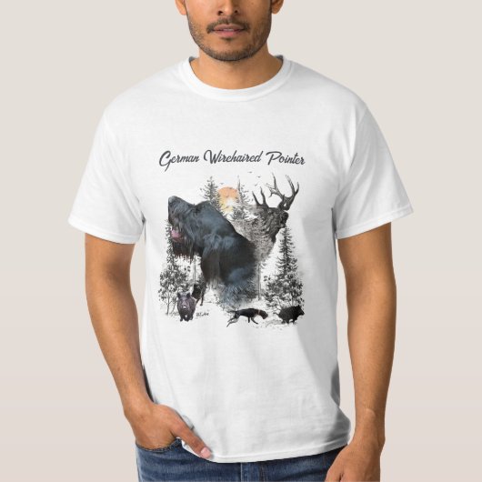 ドイツ語の金髪ポインタ Tシャツ (正面)