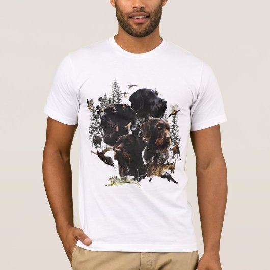 ドイツ語の金髪ポインタ Tシャツ (正面)