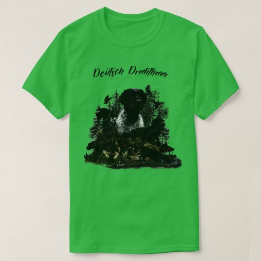 ドイツ語の金髪ポインタ Tシャツ (デザイン正面)
