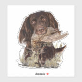 ドイツ語の長髪のポインタ シール (シート)