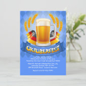 ドイツ語はオクトーバーフェストの招待状を着色します 招待状 (スタンド正面)