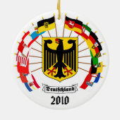ドイツ語は風車に印を付けます セラミックオーナメント (裏面)