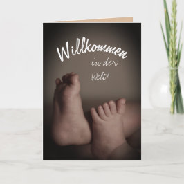 ドイツ語ようこそ世界挨拶カード カード