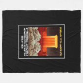 ドイツ語アールデコ自動表示 フリースブランケット (正面(横))