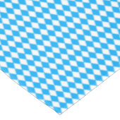 ドイツ語オクトーバーフェストブルーホワイトダイヤモンドパターン テーブルクロス (アングル)
