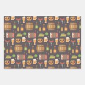 ドイツ語オクトーバーフェストラッピング紙セット3 ラッピングペーパーシート (正面3)