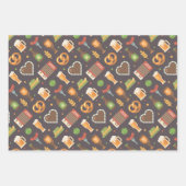 ドイツ語オクトーバーフェストラッピング紙セット3 ラッピングペーパーシート (正面)