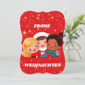 ドイツ語カード：クラスメイトのクリスマス (スタンド正面)